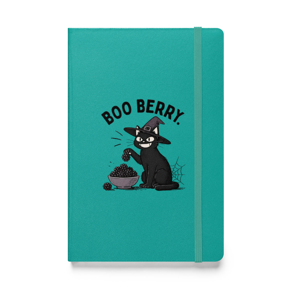 Boo Berry Notebook in Turquoise, front