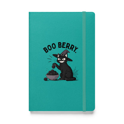 Boo Berry Notebook in Turquoise, front