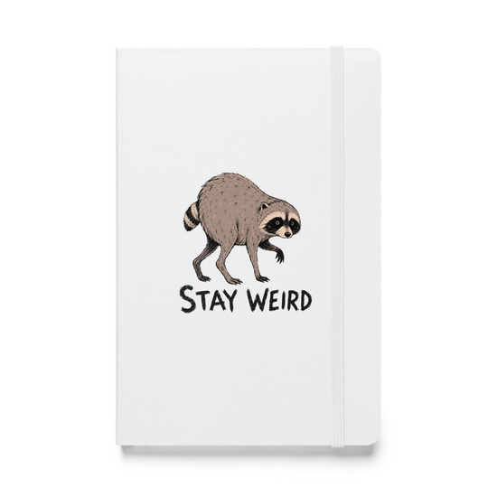 Jimothy: Stay Weird Hardcover Notebook - White