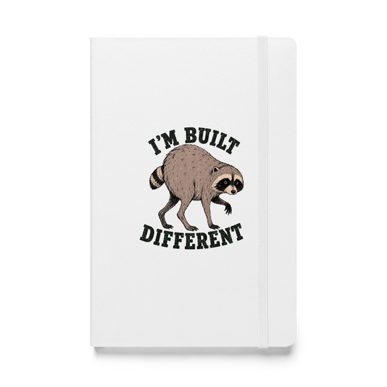 Jimothy: I'm Built Different Hardcover Notebook - White