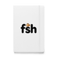 What Do You Call a Fish With No Eye? Hardcover Notebook - White
