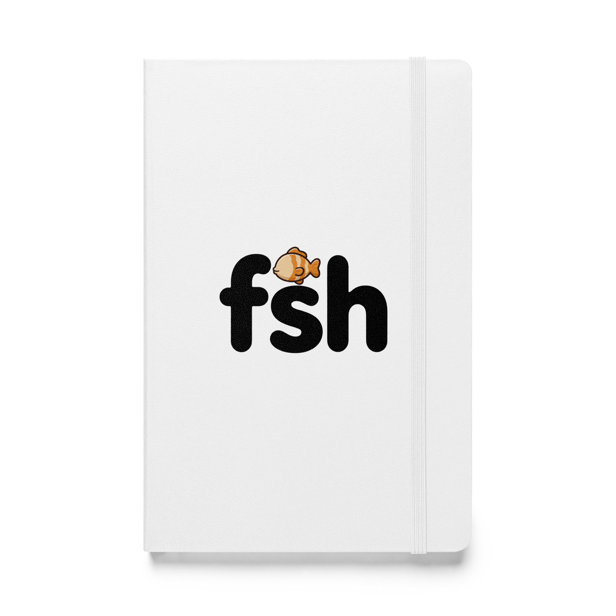 What Do You Call a Fish With No Eye? Hardcover Notebook - White
