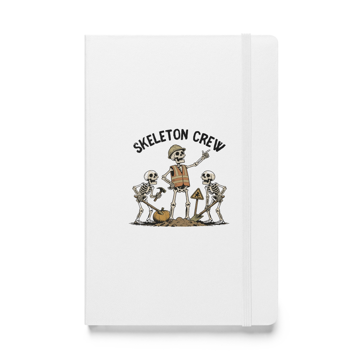 Skeleton Crew Hardcover Notebook - White