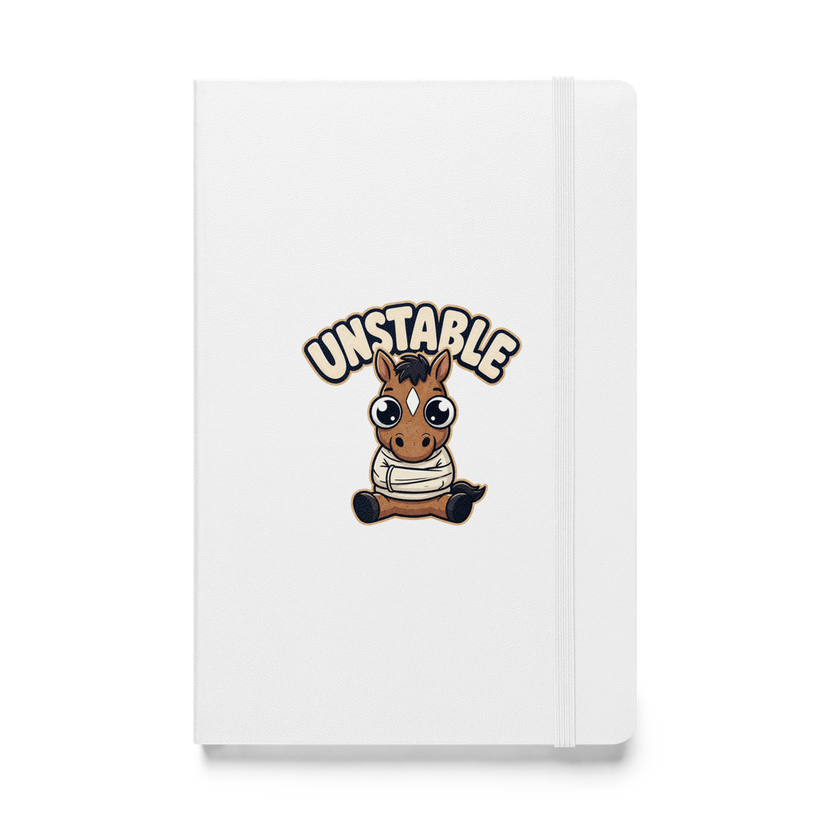 Unstable Hardcover Notebook - White