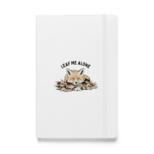 Leaf Me Alone (Fox) Hardcover Notebook