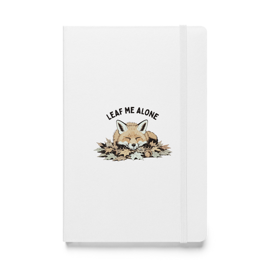 Leaf Me Alone (Fox) Hardcover Notebook