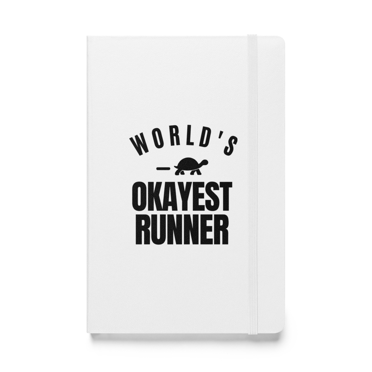 World's Okayest Runner Hardcover Notebook