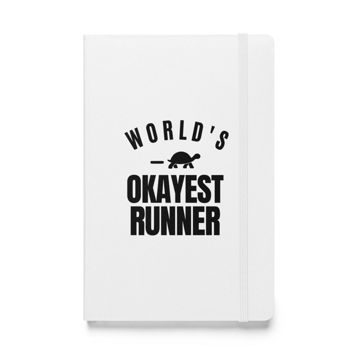 World's Okayest Runner Hardcover Notebook