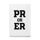 PR or ER Hardcover Notebook