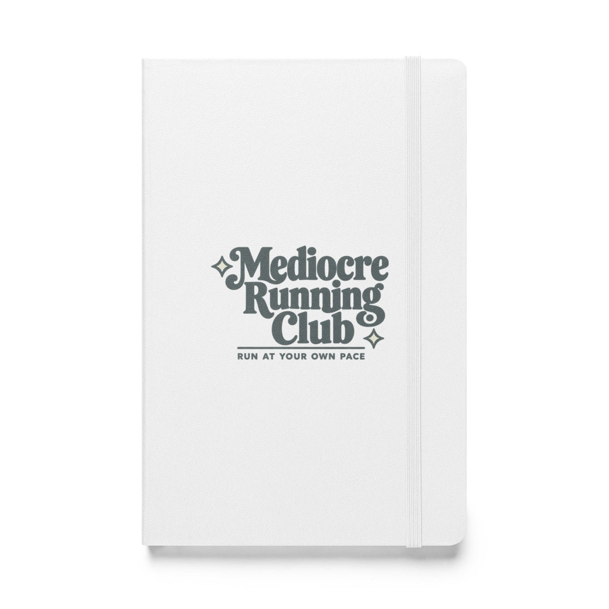 Mediocre Running Club Hardcover Notebook