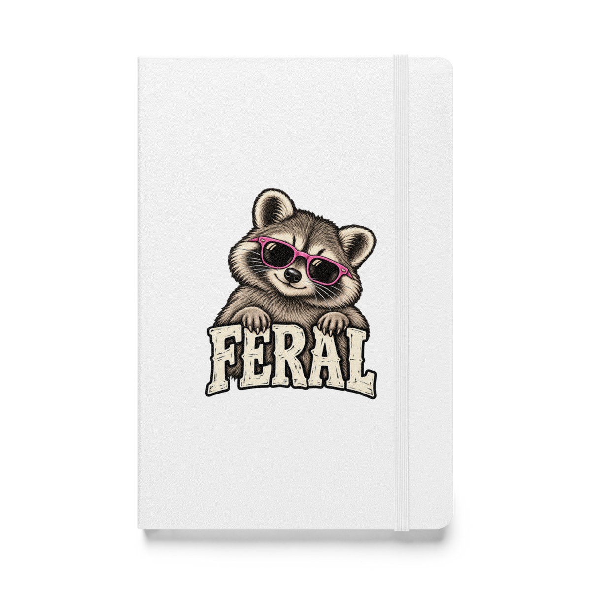 Feral Raccoon Hardcover Notebook