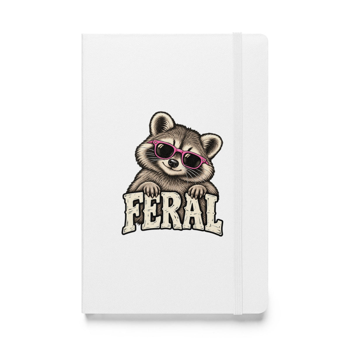 Feral Raccoon Hardcover Notebook