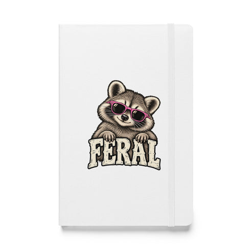 Feral Raccoon Hardcover Notebook