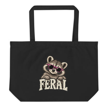 Feral Raccoon Tote Bag