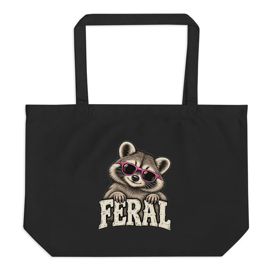 Feral Raccoon Tote Bag