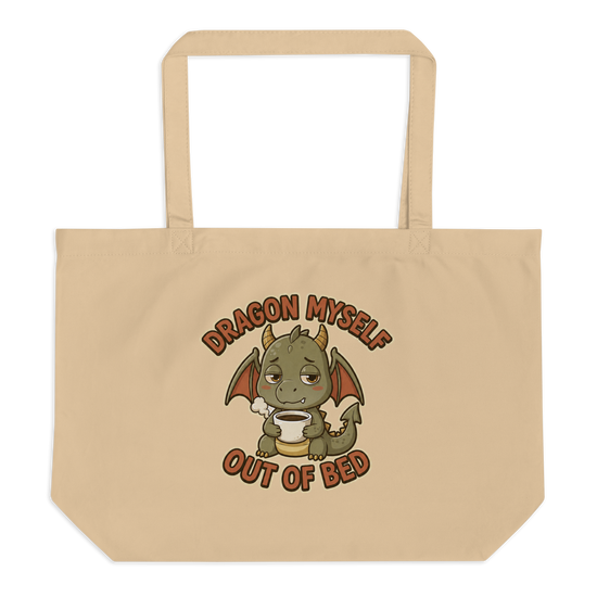 Dragon Myself Out of Bed Tote Bag - Oyster