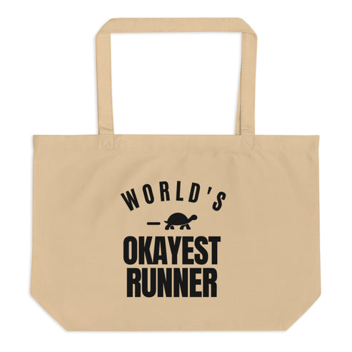 World's Okayest Runner Tote Bag