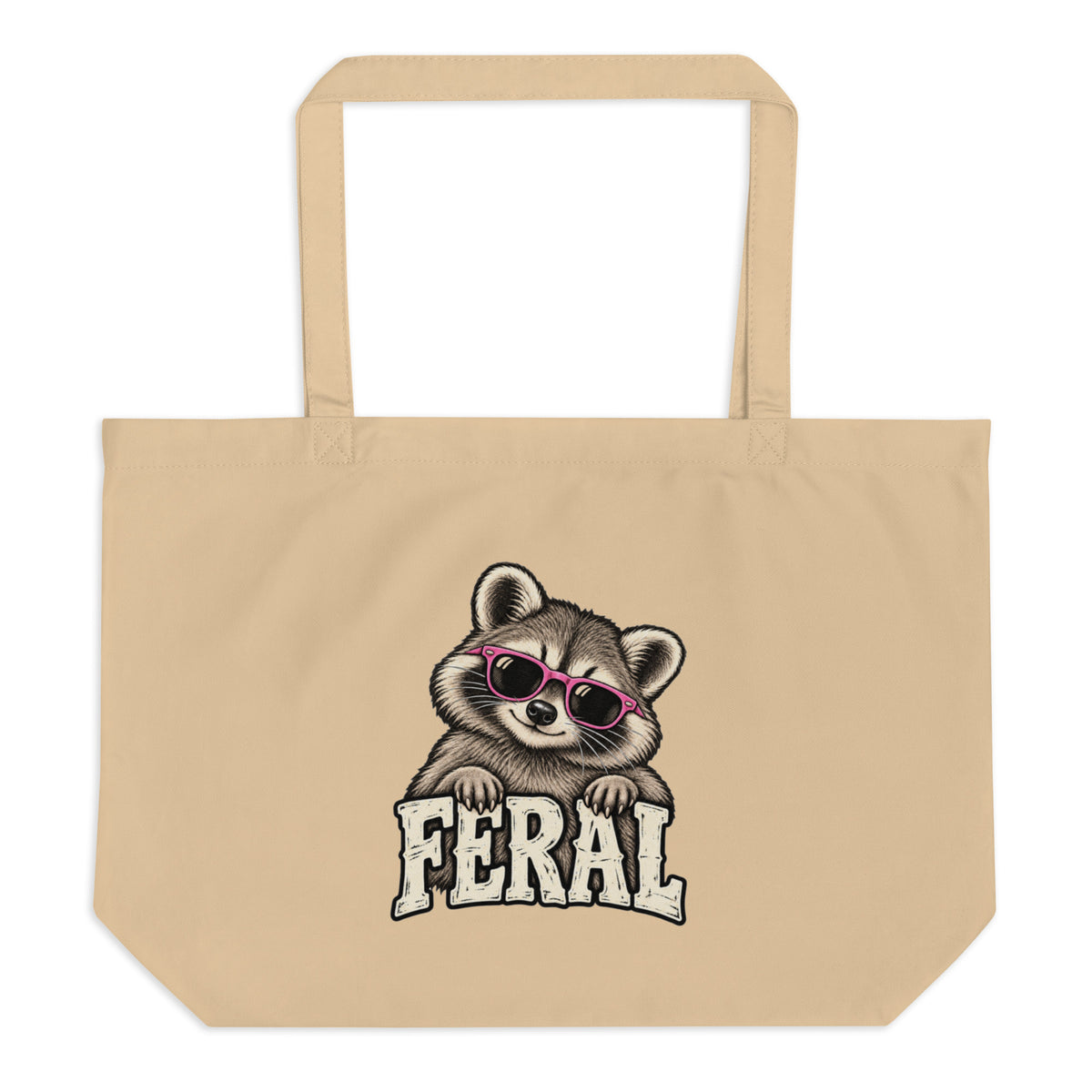 Feral Raccoon Tote Bag