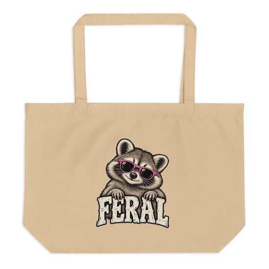 Feral Raccoon Tote Bag