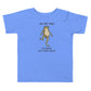 On My Way to Make the Vibes Weird Toddler T-Shirt in Heather Columbia Blue, front