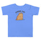 Chonk Cat Toddler T-Shirt in Heather Columbia Blue, front