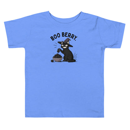 Boo Berry Toddler T-Shirt in Heather Columbia Blue, front