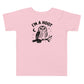 I'm a Hoot Toddler T-Shirt in Pink, front