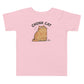 Chonk Cat Toddler T-Shirt in Pink, front