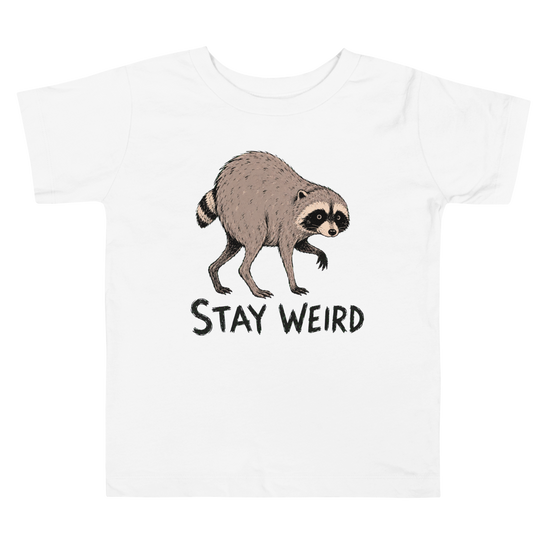 Jimothy: Stay Weird Toddler T-Shirt - White