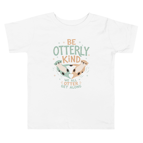 Be Otterly Kind Toddler T-Shirt - White