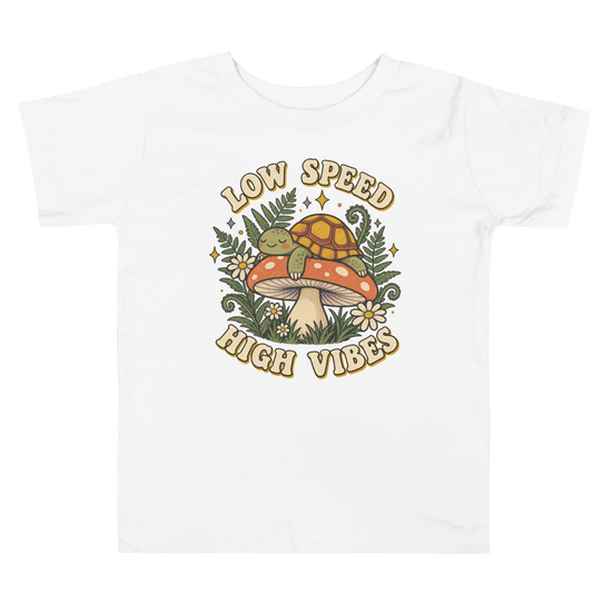 Low Speed High Vibes Toddler T-Shirt - White