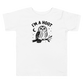 I'm a Hoot Toddler T-Shirt in White, front