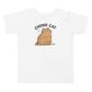 Chonk Cat Toddler T-Shirt in White, front