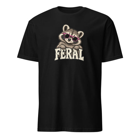Feral Raccoon Soft Cotton T-Shirt