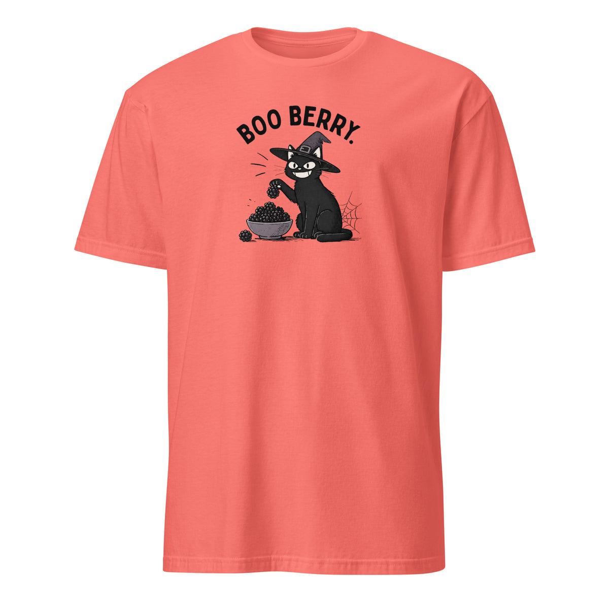 Boo Berry T-Shirt in Coral Silk, front