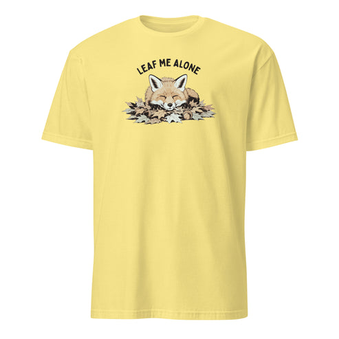 Leaf Me Alone (Fox) Soft Cotton T-Shirt