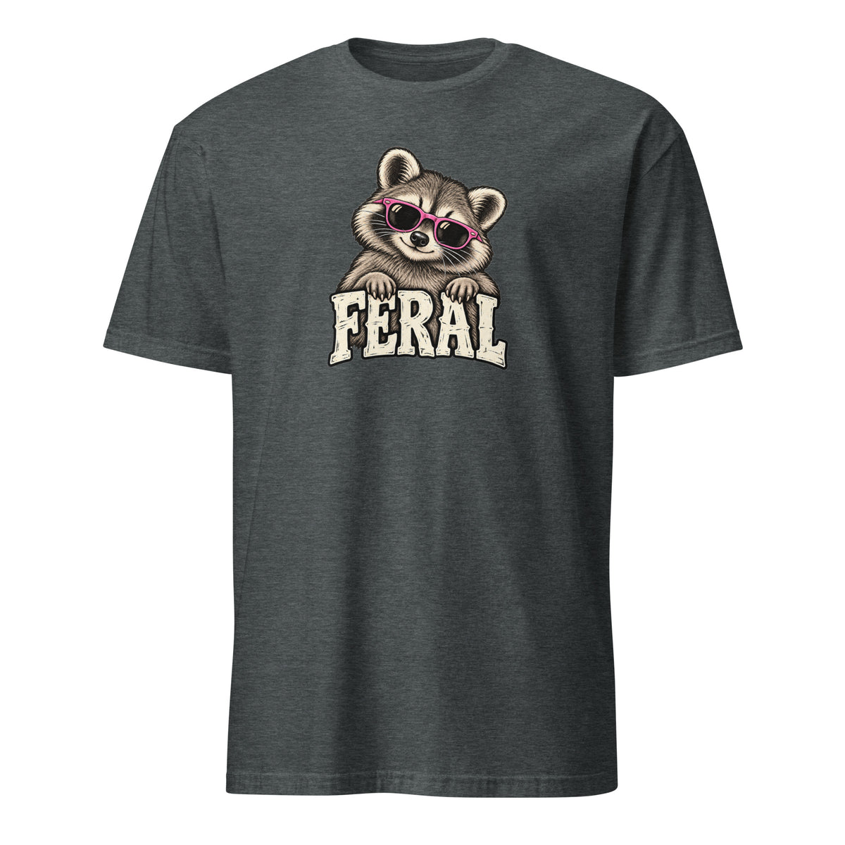 Feral Raccoon Soft Cotton T-Shirt