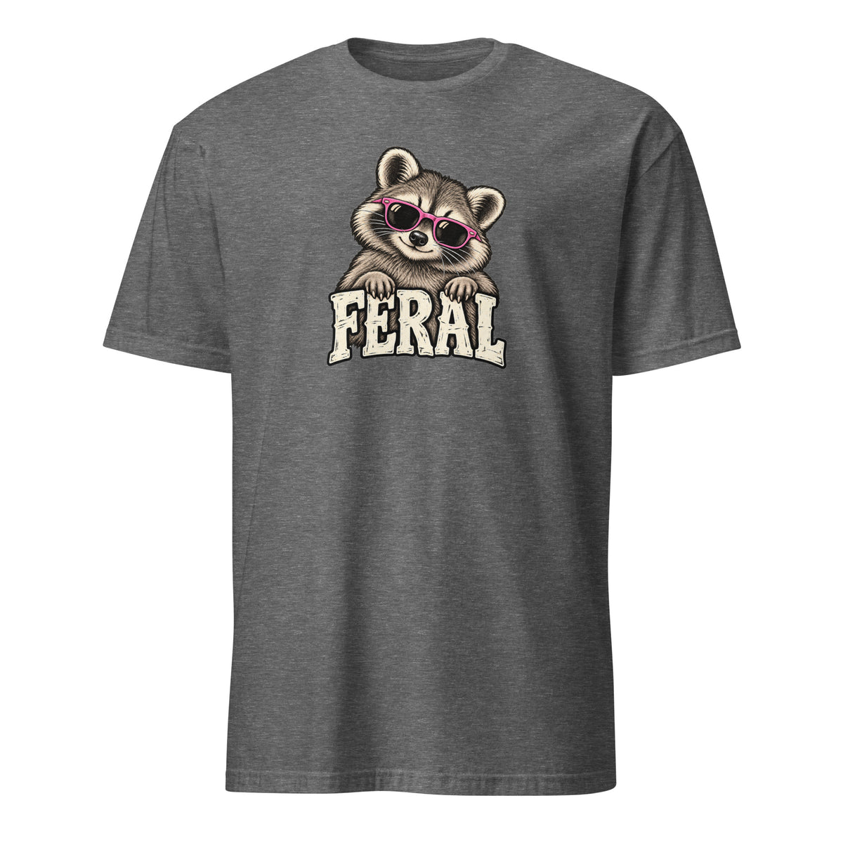 Feral Raccoon Soft Cotton T-Shirt