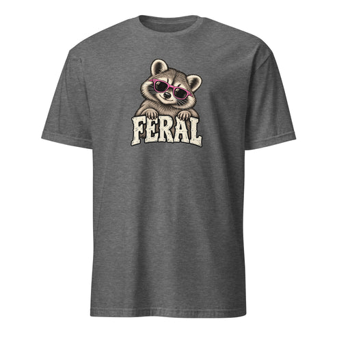 Feral Raccoon Soft Cotton T-Shirt