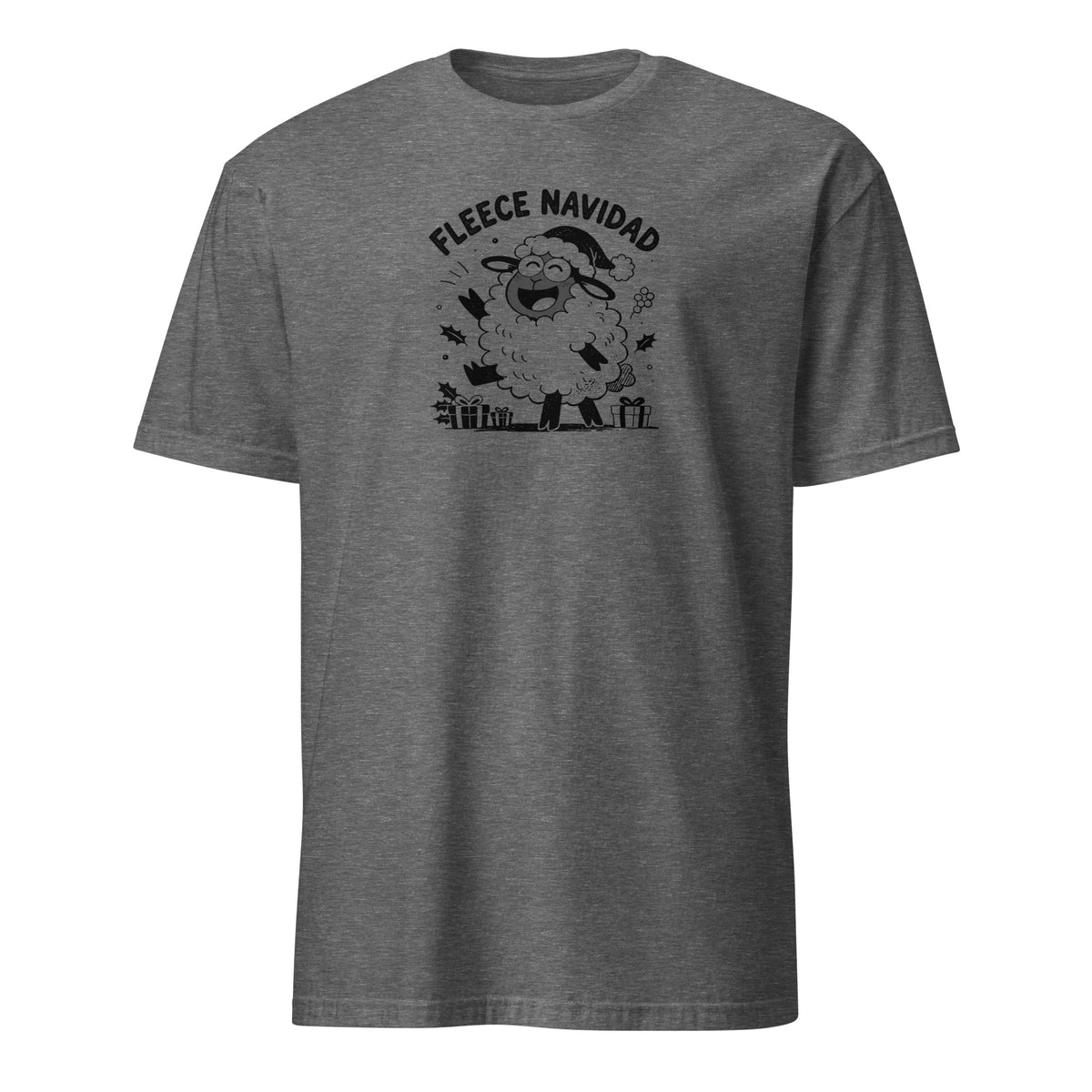Fleece Navidad T-Shirt in Graphite Heather, front