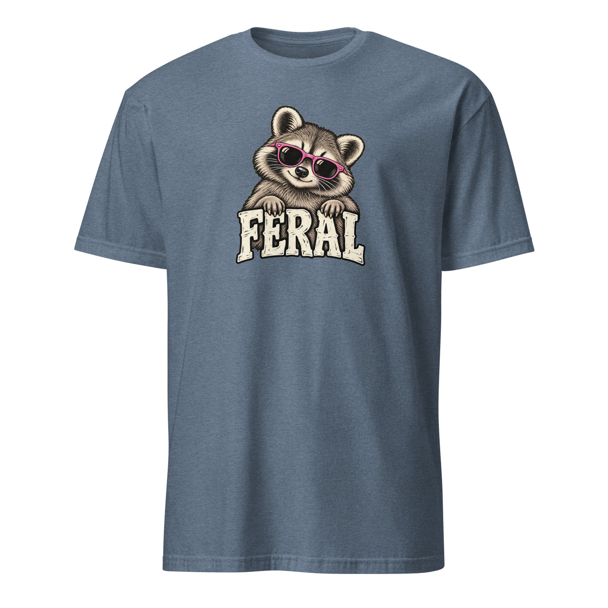 Feral Raccoon Soft Cotton T-Shirt