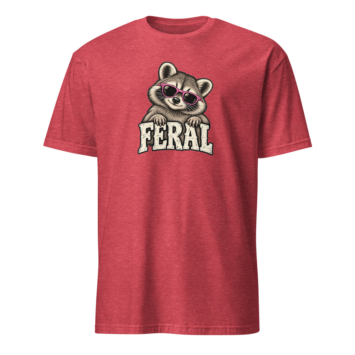 Feral Raccoon Soft Cotton T-Shirt