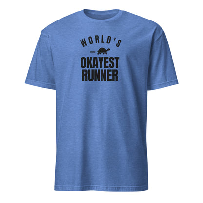 World's Okayest Runner Soft Cotton T-Shirt
