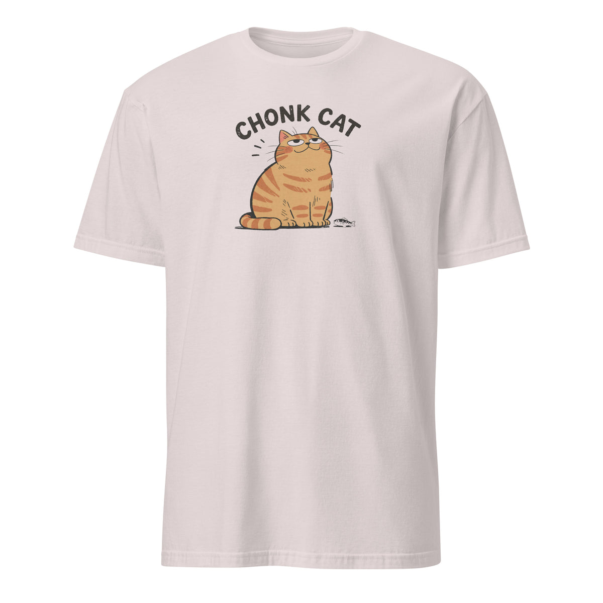 Chonk Cat T-Shirt in Ice Grey, front