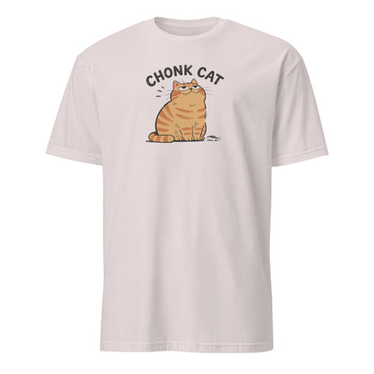 Chonk Cat T-Shirt in Ice Grey, front