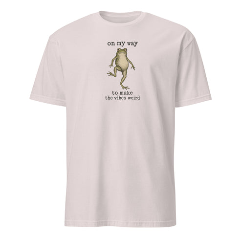 On My Way to Make the Vibes Weird Soft Cotton T-Shirt