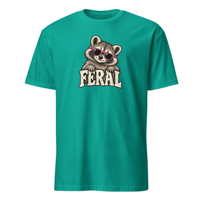Feral Raccoon Soft Cotton T-Shirt