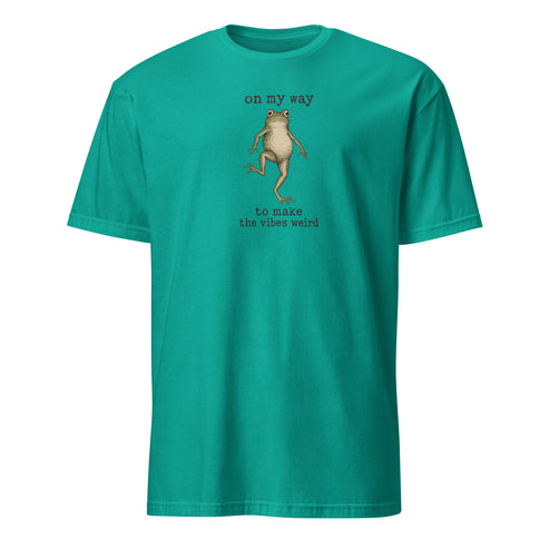 On My Way to Make the Vibes Weird Soft Cotton T-Shirt