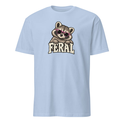 Feral Raccoon Soft Cotton T-Shirt