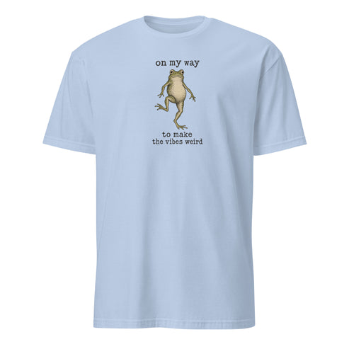 On My Way to Make the Vibes Weird Soft Cotton T-Shirt